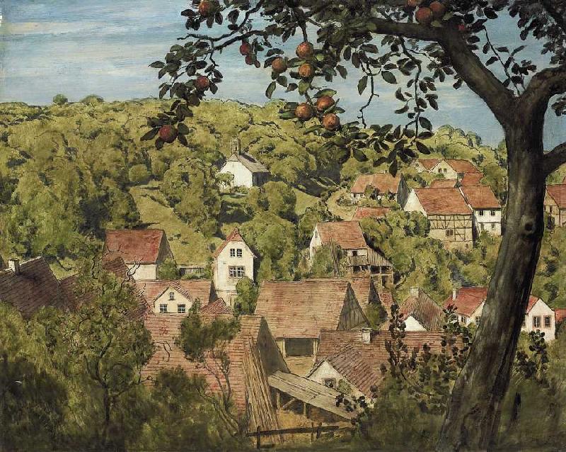 Blick auf Mammolshaim im Taunus a Hans Thoma