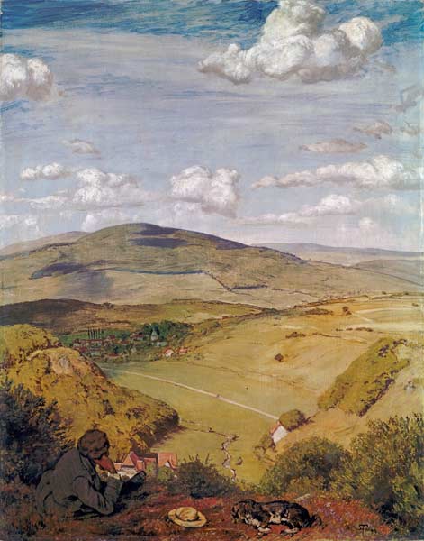 Hans Thoma, Blick ins Tal(Taunus)/1890 a Hans Thoma
