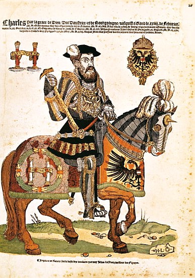 Ritratto equestre di Carlo V(1500-58) a Hans (Il Vecchio) Liefrinck
