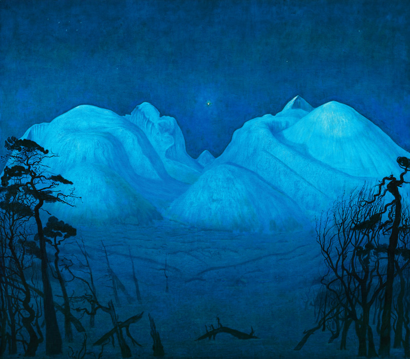 Winter Night in the Mountains a Harald Sohlberg