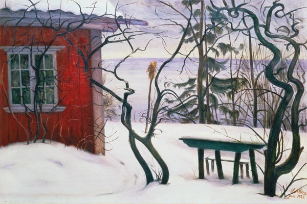 Winter in Hvalsbakken a Harald Sohlberg