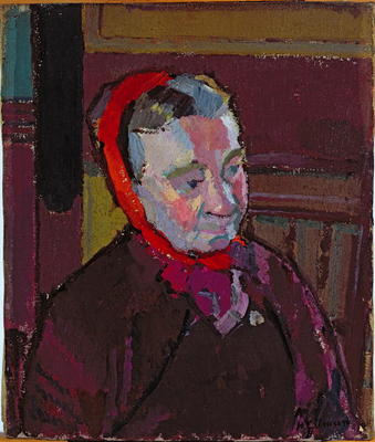 Portrait of Mrs Mounter, 1916-17 (oil on canvas) a Harold Gilman