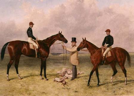 L to R "Lord Lyon", Winner of the Derby, St. Leger and 2,000 guineas; "Elland", Winner of Ascot Gold a Harry Hall