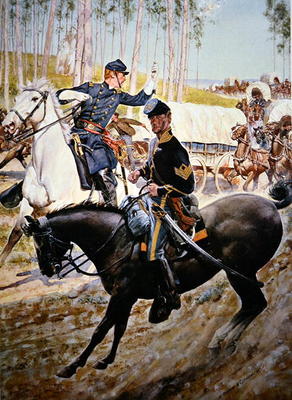 Federal Uniforms of the 1863: Cavalry Sergeant and Ordnance Officer (oil on canvas) a H.C. McBarron