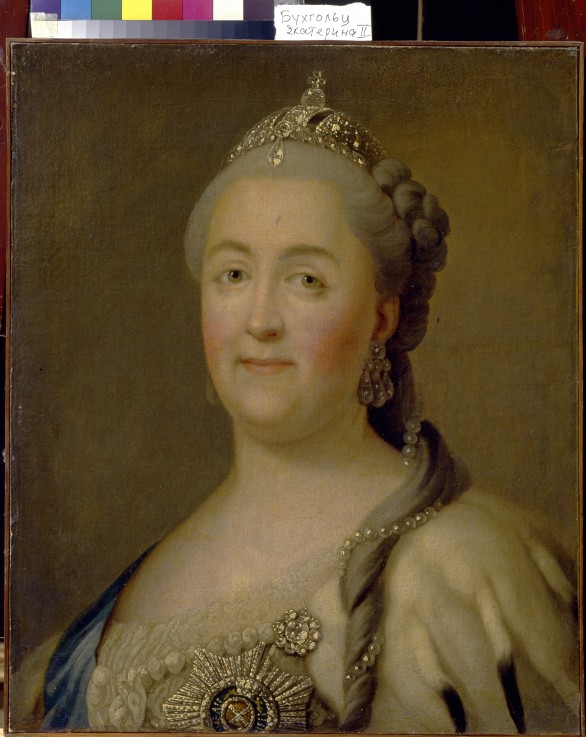 Portrait of Empress Catherine II (1729-1796) a Heinrich Buchholz