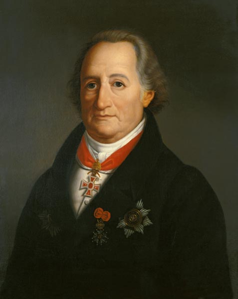 Portrait Johann Wolfgang Goethe a Heinrich Christoph Kolbe
