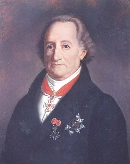 Portrait of Johann Wolfgang von Goethe (1749-1832) with Decorations a Heinrich Cristoph