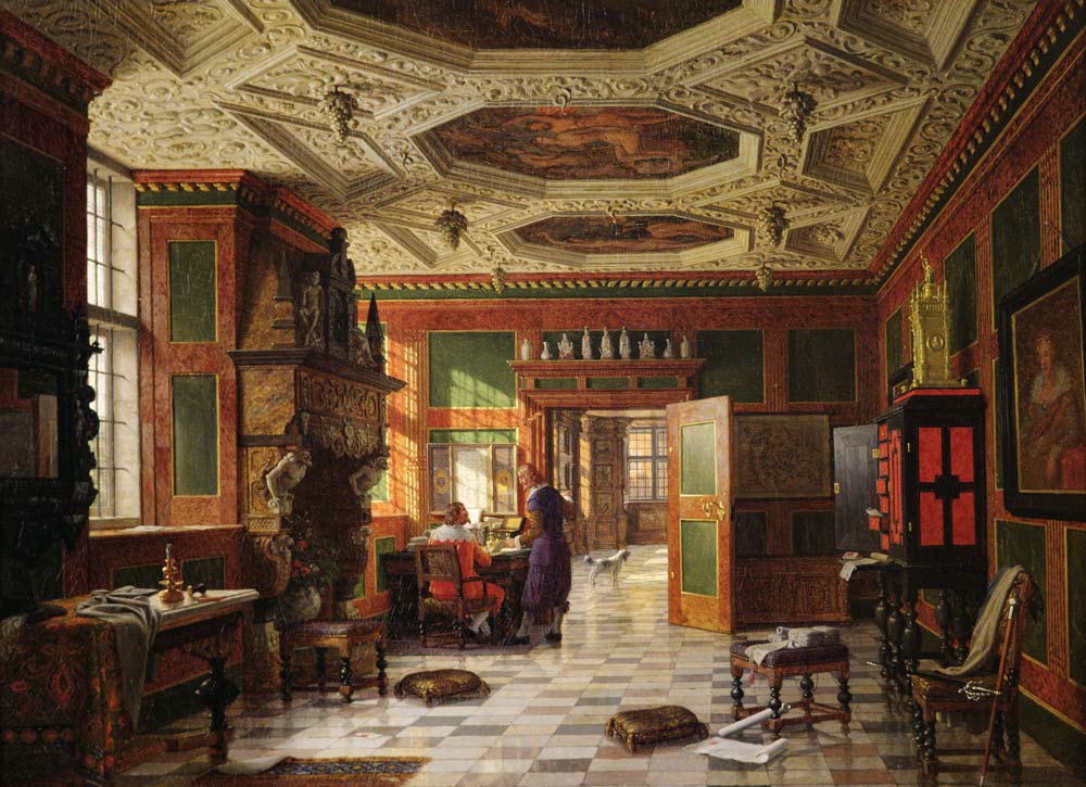Interior of the Rosenburg Palace, Copenhagen a Heinrich Hansen