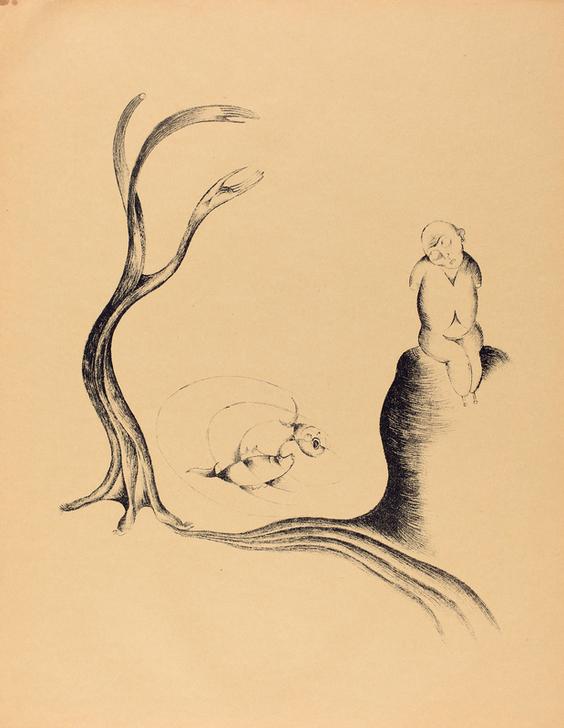 Der Baum der Sehnsucht (The Tree of Longing) a Heinrich Hoerle