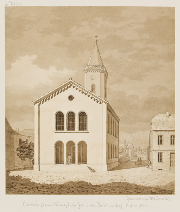 Entwurf zu einer Kirche für die Gemeinde Friedrichsdorf a Heinrich Hübsch