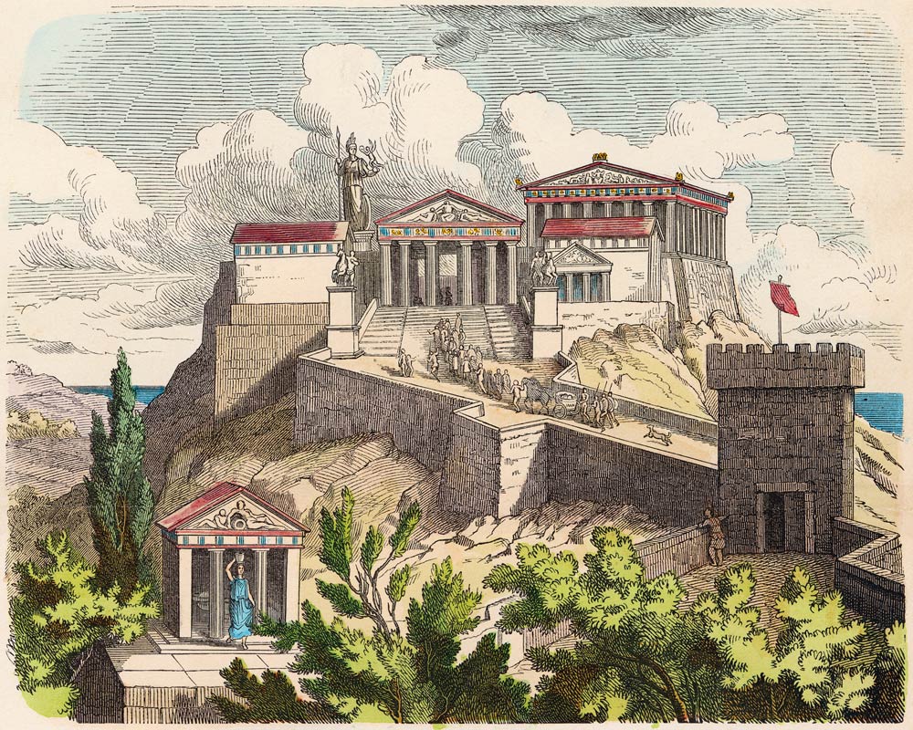 Acropolis a Heinrich Leutemann