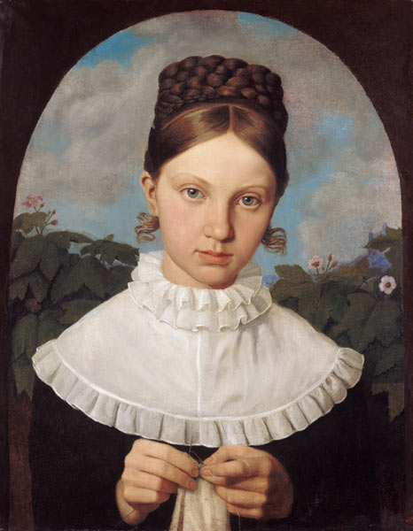 Portrait the Fanny Gail a Heinrich Maria Hess