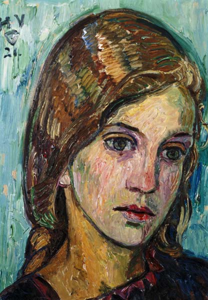 Girl portrait. a Heinrich Vogeler