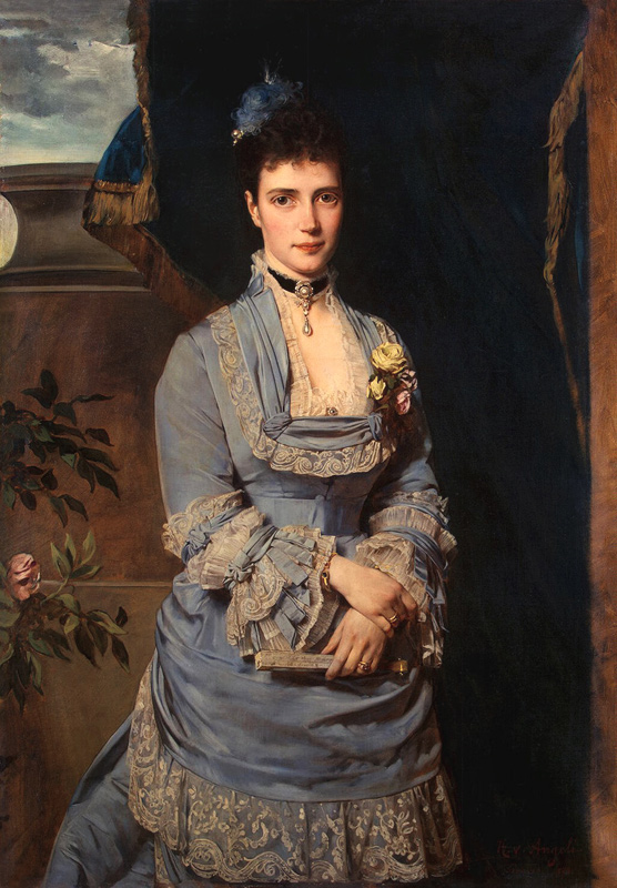 Portrait of Grand Duchess Maria Fyodorovna, Princess Dagmar of Denmark (1847-1928) a Heinrich von Angeli