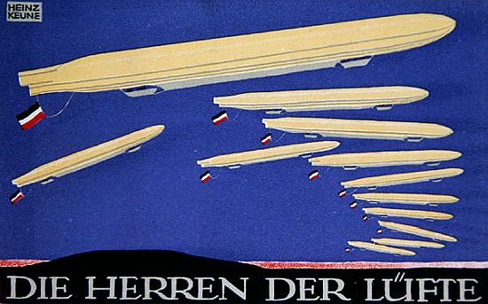 Masters of the Air, postcard design for Das Plakat a Heinz Keune