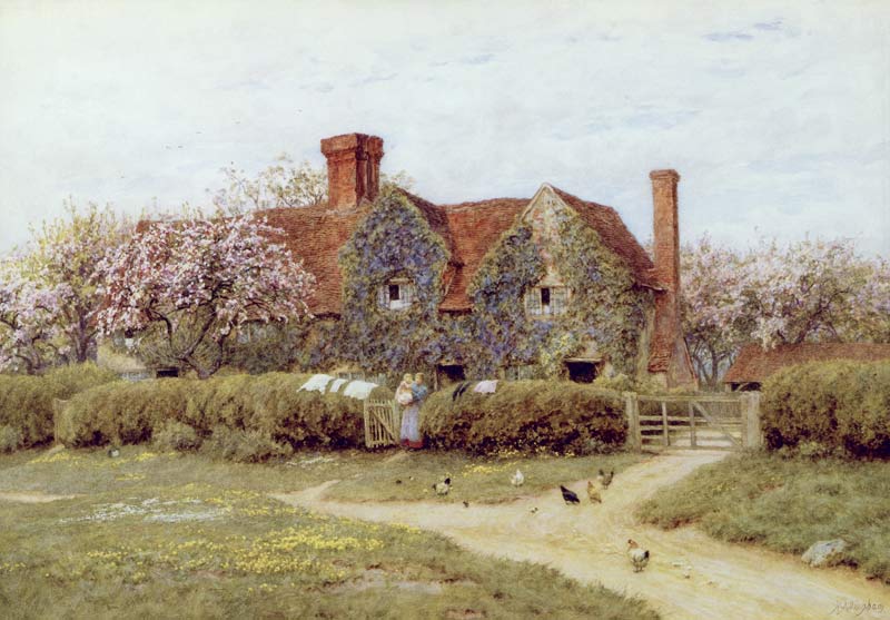 A Buckinghamshire House at Penstreet a Helen Allingham