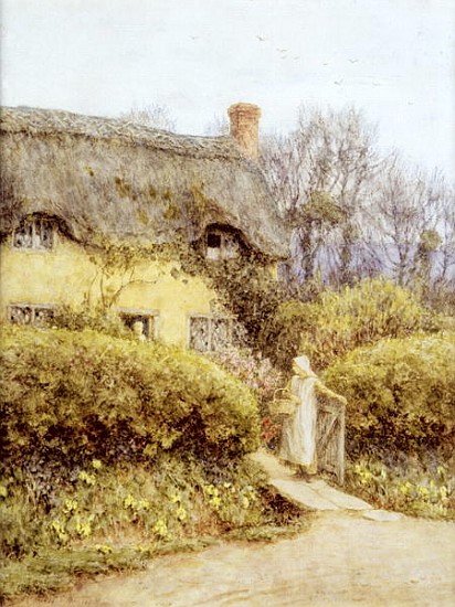 Cottage near Freshwater a Helen Allingham