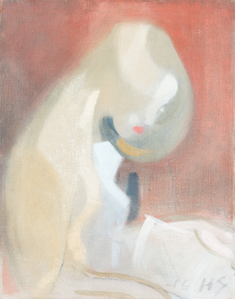 Girl with Blonde Hair a Helene Schjerfbeck
