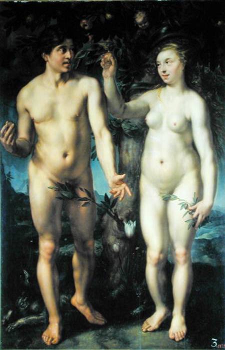Adam and Eve a Hendrick Goltzius