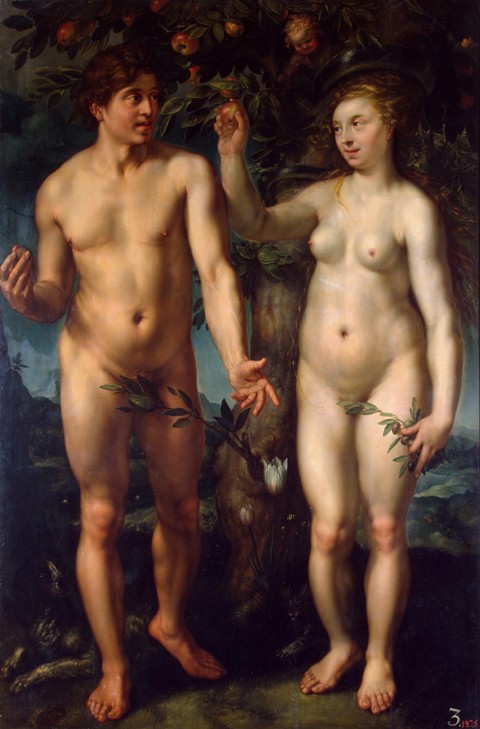 Adam and Eve a Hendrick Goltzius
