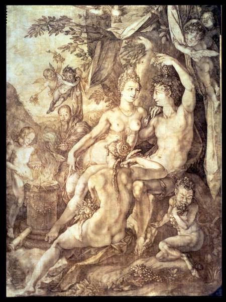 Bacchus, Venus and Ceres a Hendrick Goltzius