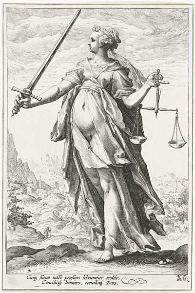 Fairness (Justice) a Hendrick Goltzius