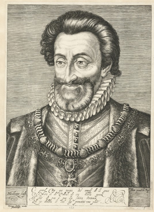 Portrait of King Henry IV of France a Hendrick Goltzius
