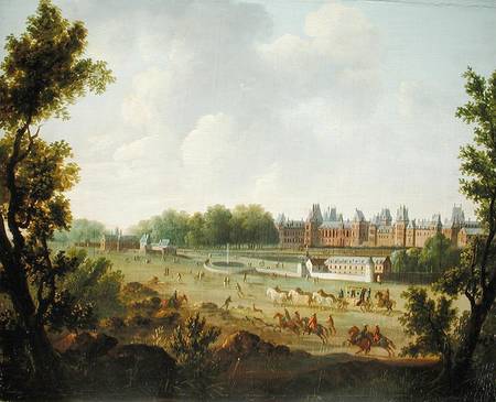 A View of the Royal Palace of Fontainebleau a Hendrik Frans de Cort
