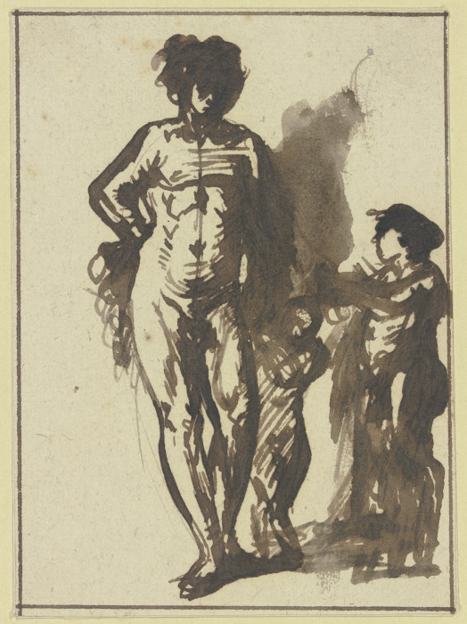 Bacchus mit zwei Satyrknaben a Hendrik Goudt