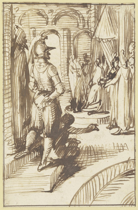 Christ before Caiaphas a Hendrik Goudt