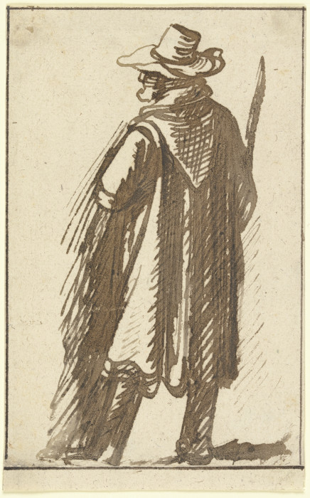 Man in a capuchin a Hendrik Goudt
