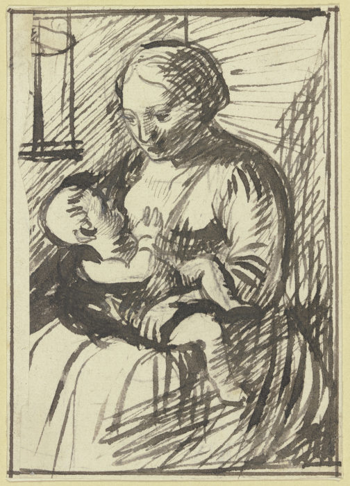 Breast-feeding Mary a Hendrik Goudt