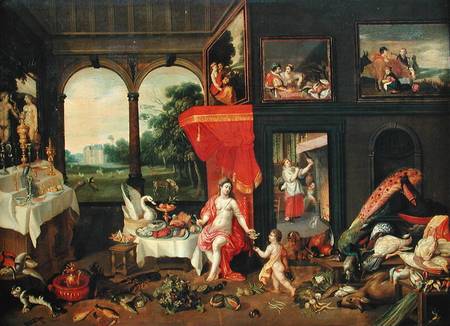 Allegory of Taste a Hendrik van Kessel