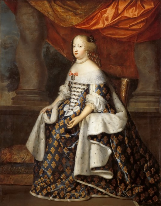 Portrait of Maria Theresa of Spain (1638-1683) as Queen of France a Henri Beaubrun