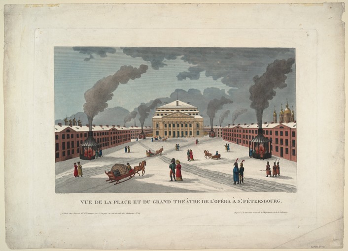 The Saint Petersburg Imperial Bolshoi Kamenny Theatre a Henri Courvoisier-Voisin