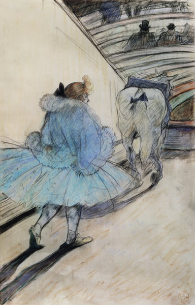 At the Circus, Entering the Ring stel on a Henri de Toulouse-Lautrec