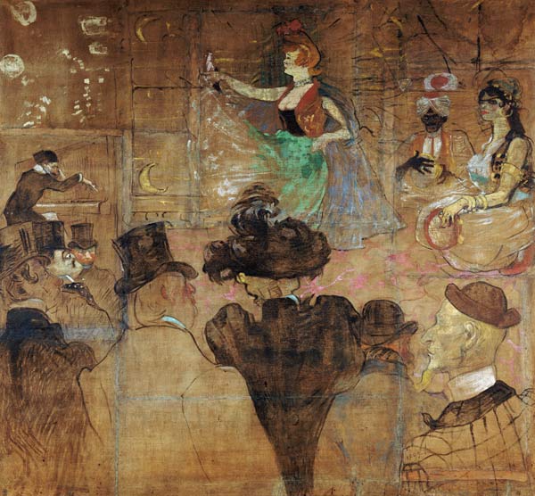 La Goulue Dancing a Henri de Toulouse-Lautrec