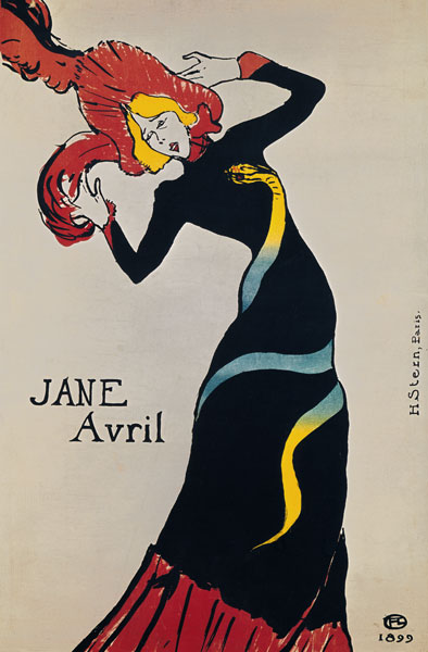 Jane Avril (1868-1943) 1899 a Henri de Toulouse-Lautrec