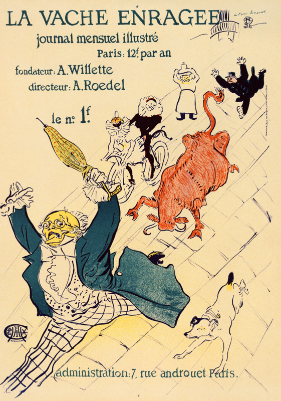 La Vache enragée  (Poster) a Henri de Toulouse-Lautrec