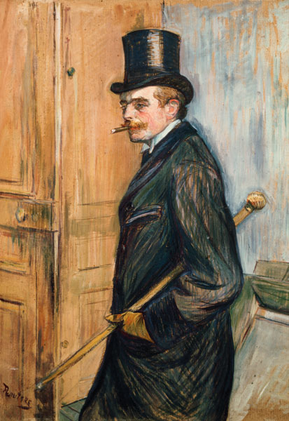 Louis Pascal in the profile a Henri de Toulouse-Lautrec