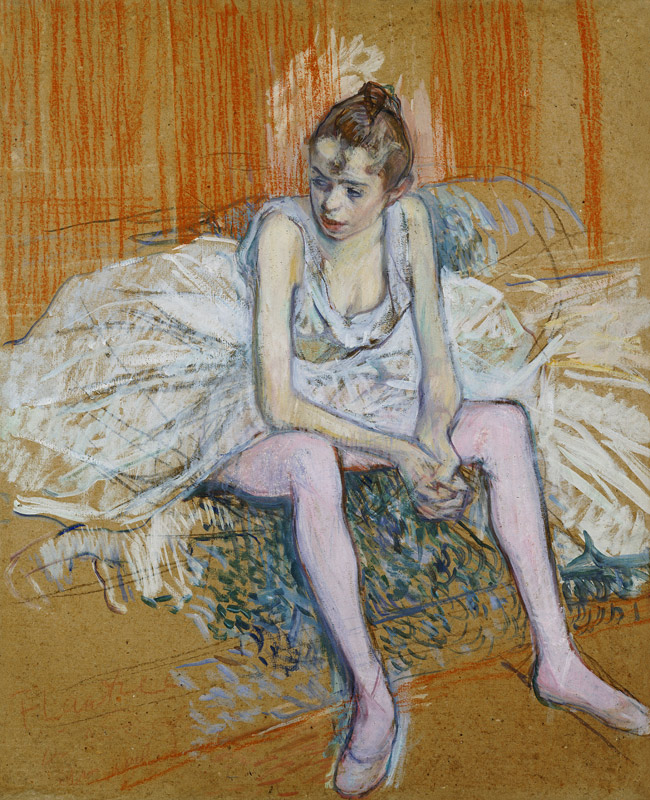 Seated Dancer a Henri de Toulouse-Lautrec