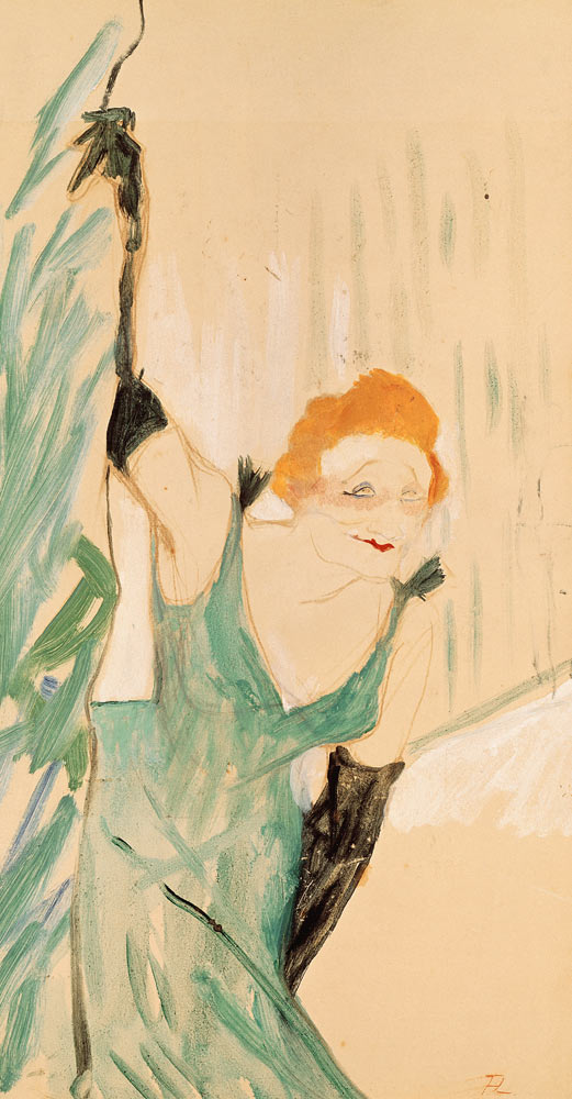 Yvette Guilbert (1867-1944) taking a Curtain Call a Henri de Toulouse-Lautrec