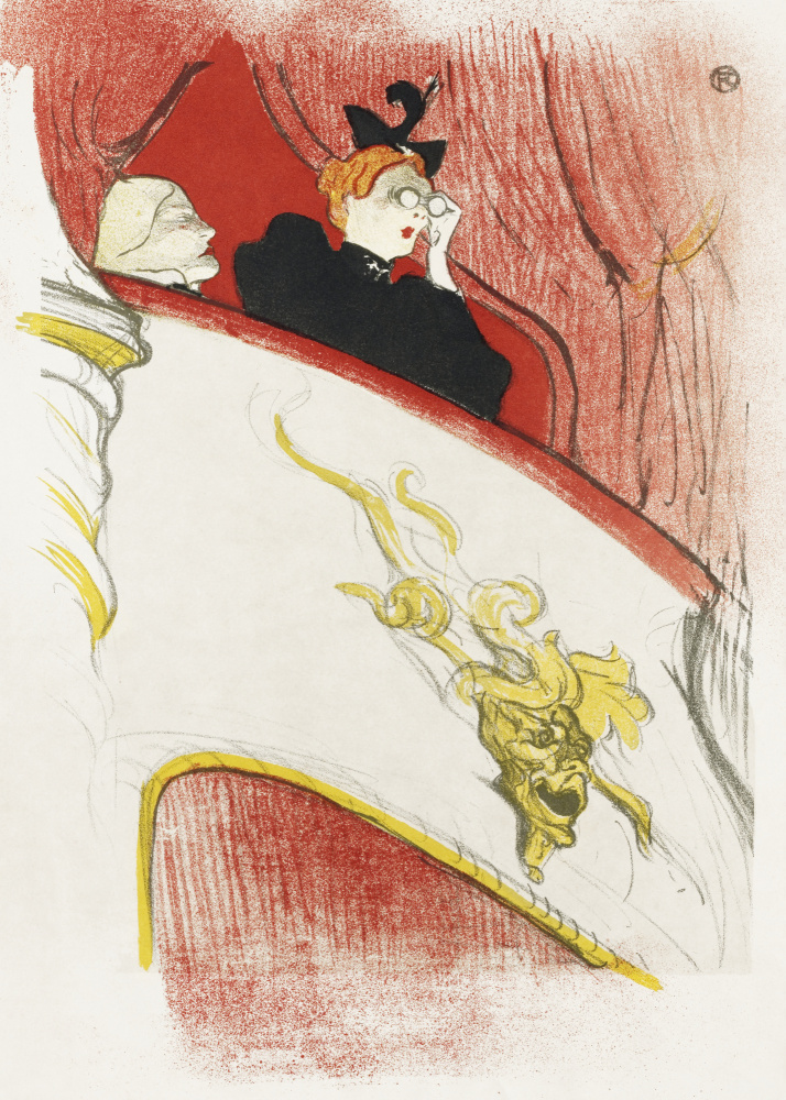 Balcony With a Gilded Grotesque Mask (1894) a Henri de Toulouse-Lautrec