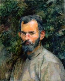 Portrait of a bearded man. a Henri de Toulouse-Lautrec