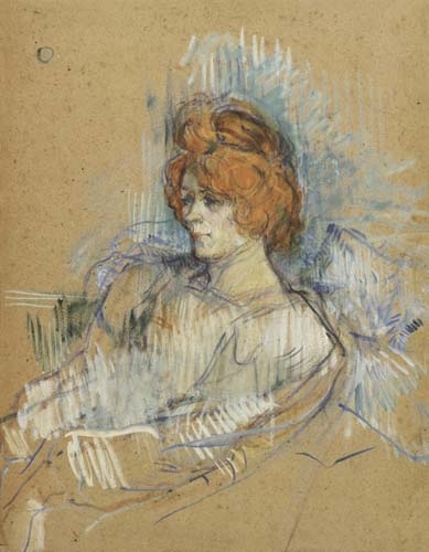 Portrait of a lady a Henri de Toulouse-Lautrec