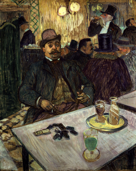 Boileau at the caf?Š a Henri de Toulouse-Lautrec