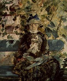 The Comtesse A.Toulouse Lautrec mother (of the artist) at reading in the garden a Henri de Toulouse-Lautrec