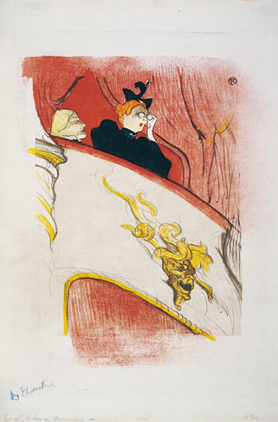 Die Loge mit der goldenen Maske (La loge au masceron doré) a Henri de Toulouse-Lautrec
