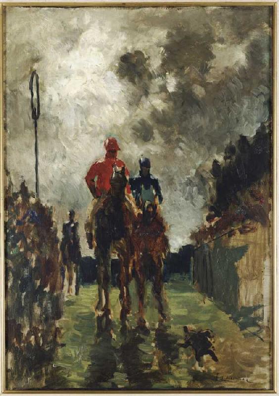 Die Jockeys a Henri de Toulouse-Lautrec