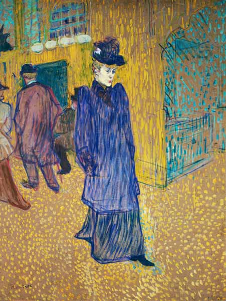 Jane Avril leave the Moulin rouge at this a Henri de Toulouse-Lautrec